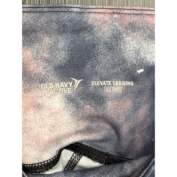 Old Navy Active Elevate Go Dry Pink Purple Tie Dye Crop Legging Size XL NWT - Picture 2 of 6